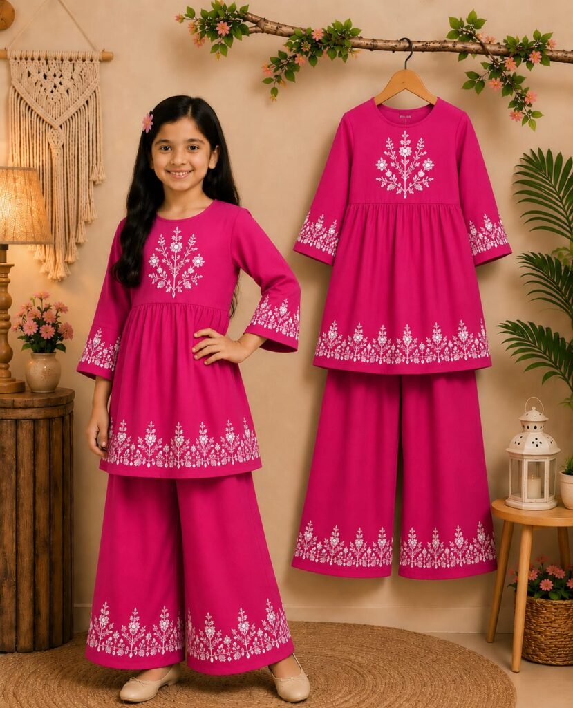 Royal Charm Frock & Long Pant Set
